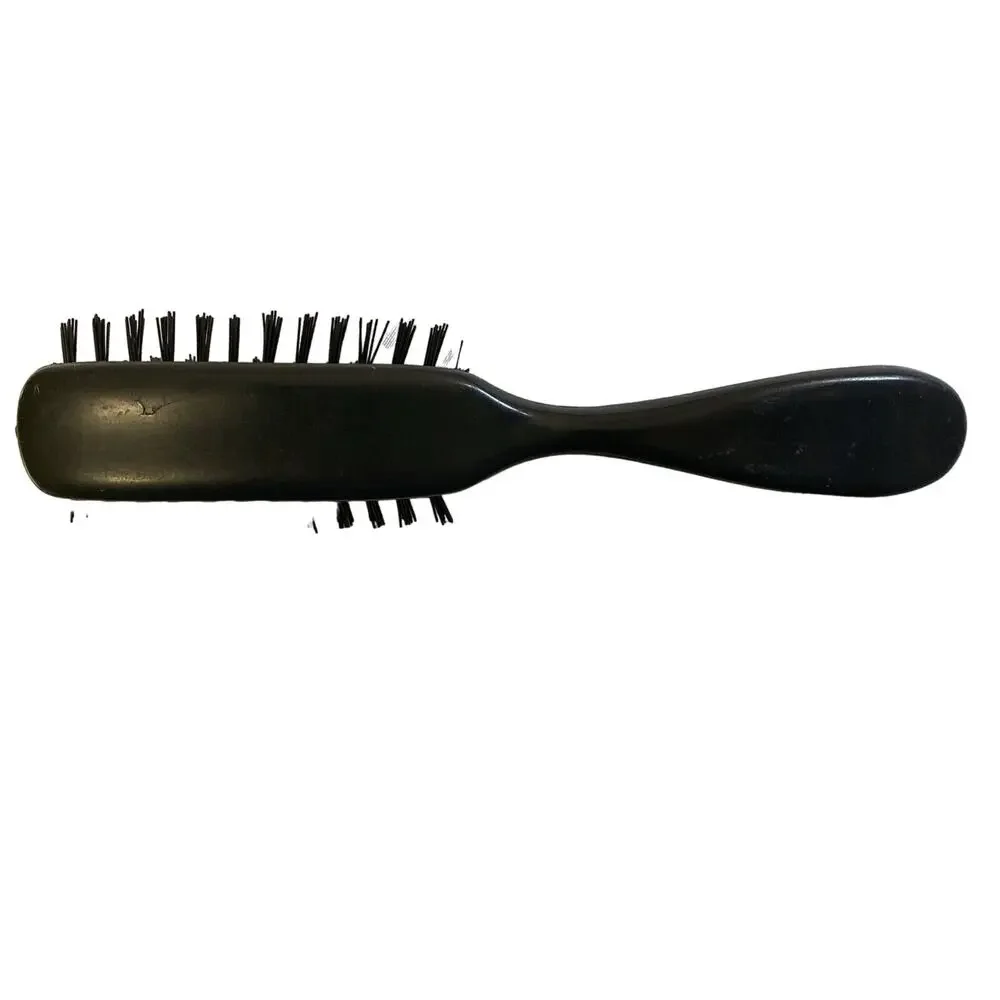 Vintage Hair Brush Lot Of 2 Ball‎ Tip Bristle Made In Taiwan Blue And Gray